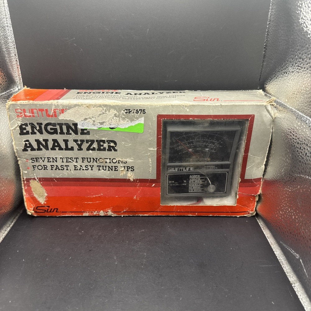 SUNTUNE ENGINE ANALYZER CP7675 w/ 7 Test Functions In Box With Manual