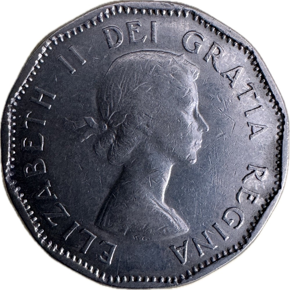 1957 5 Cent ‘Bugtail’ Canada Nickel