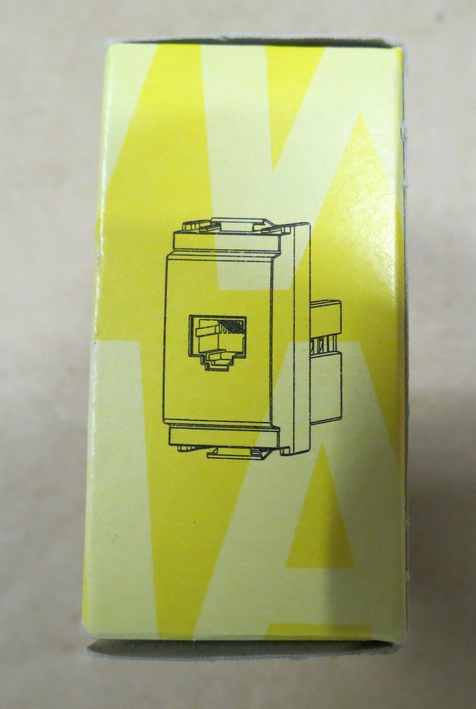 IDEA VIMAR RJ11 PHONE JACK CONNECTOR WHITE #16335.B