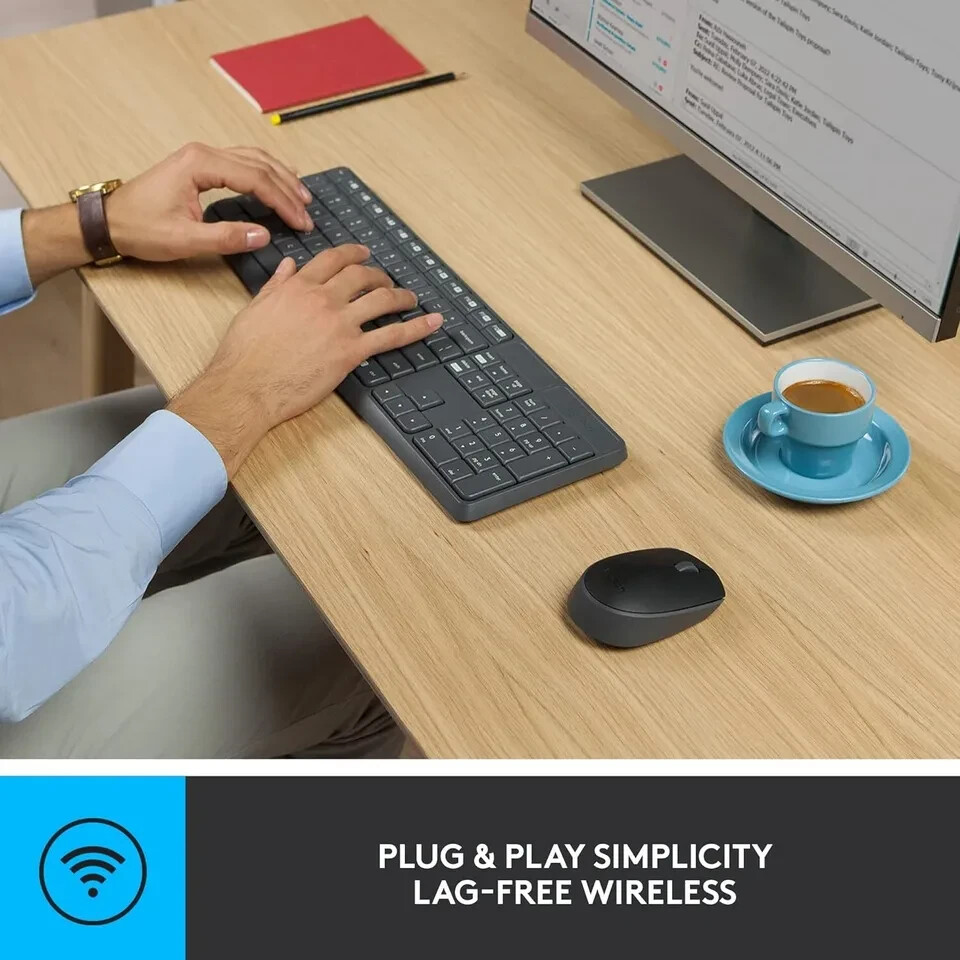 Logitech MK235 Wireless Keyboard & Optical Mouse