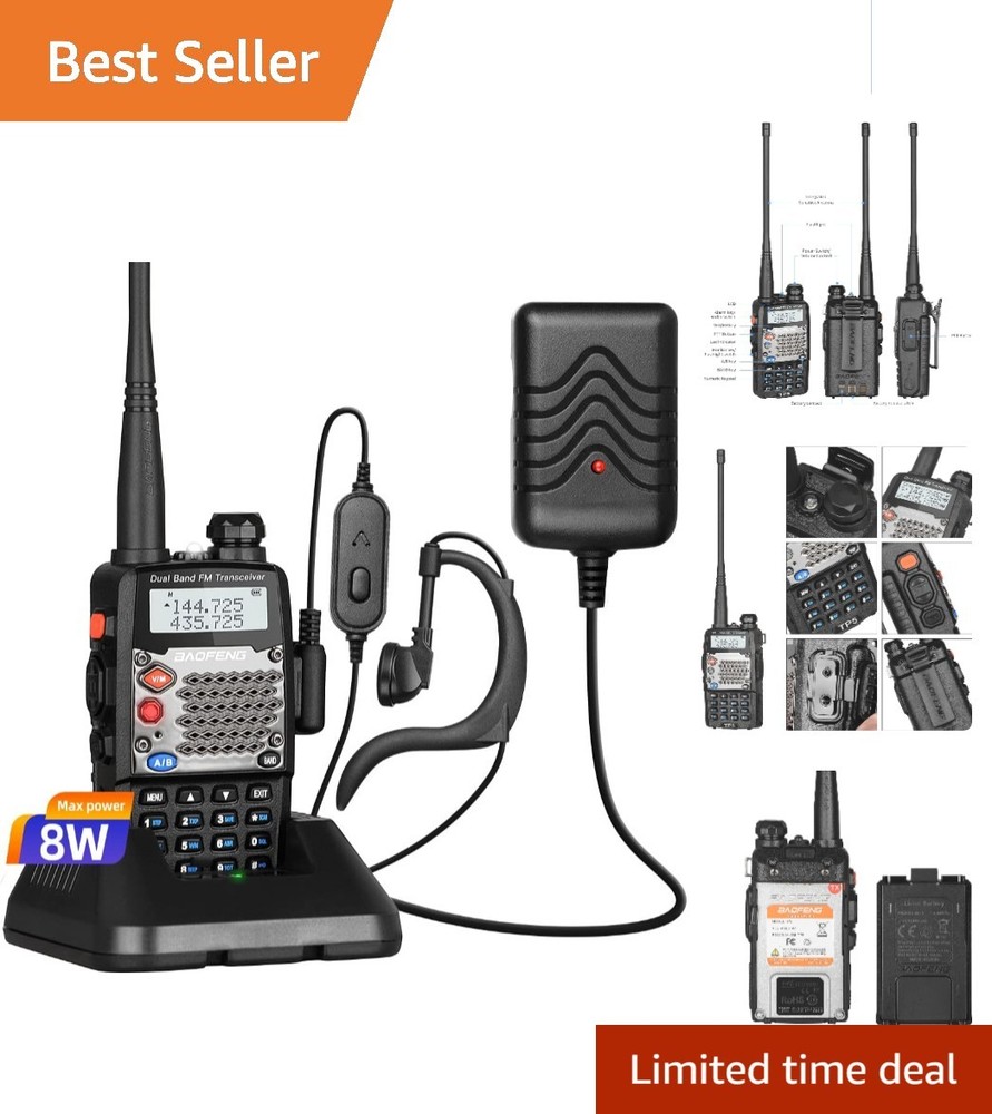 UV-5R TP5 8W Radio - Compact, User-Friendly & Versatile Communication Solution