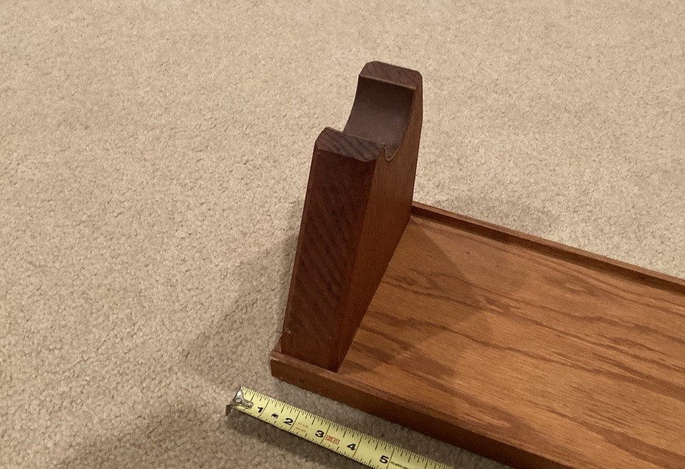 Vintage Solid Oak Gun Rifle Vice