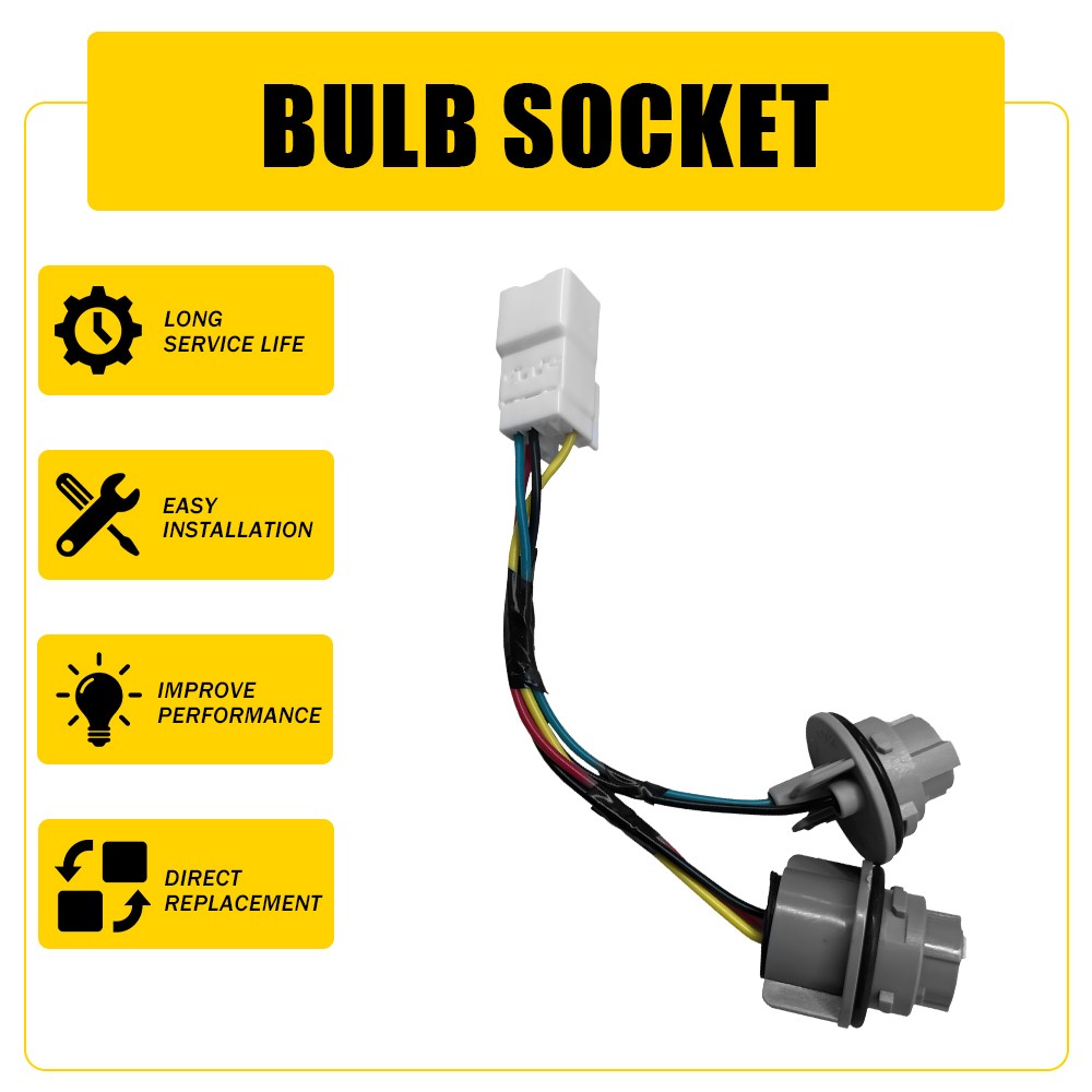Tail Light Socket Wiring Fits Forte Kia 2017-2018 ABS Copper Construction