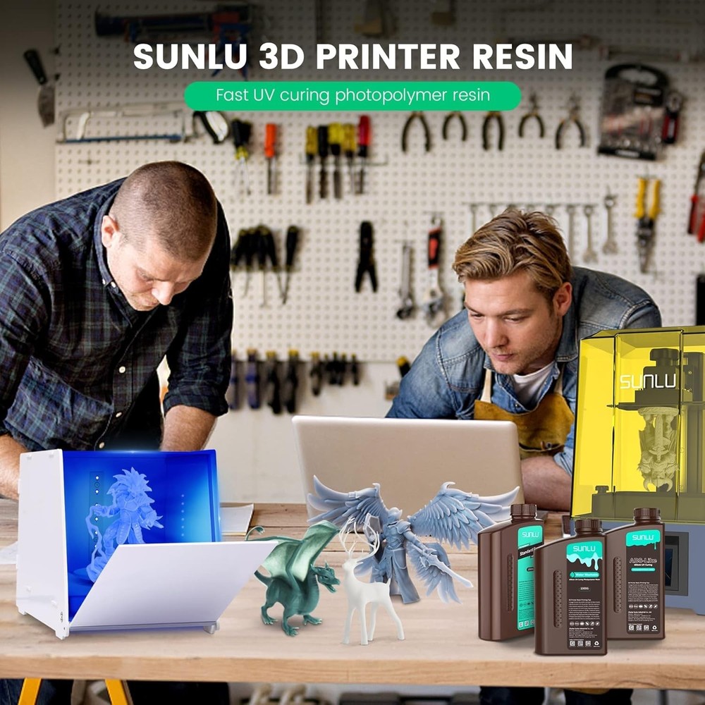 Clear Blue 3D Printer Resin 1kg - Fast Curing, High Precision, Low Odor