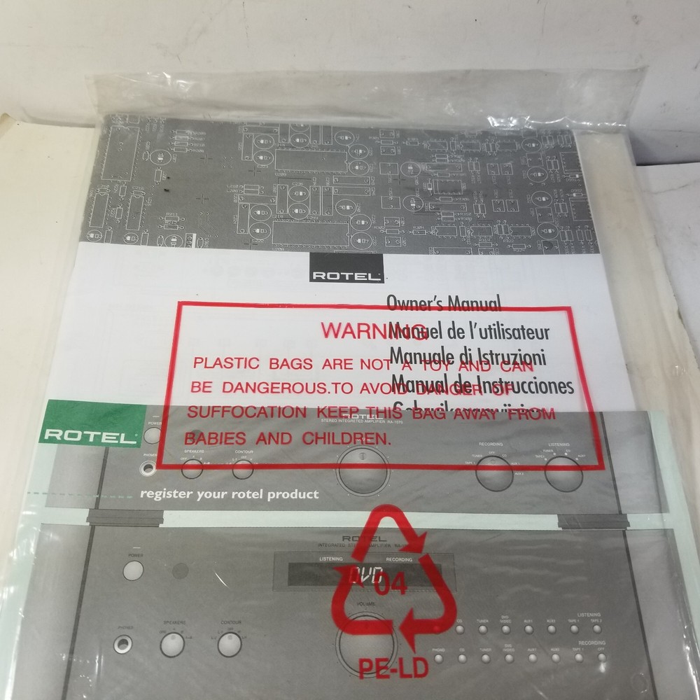 Rotel RCC-1055 CD Changer Owners Manual