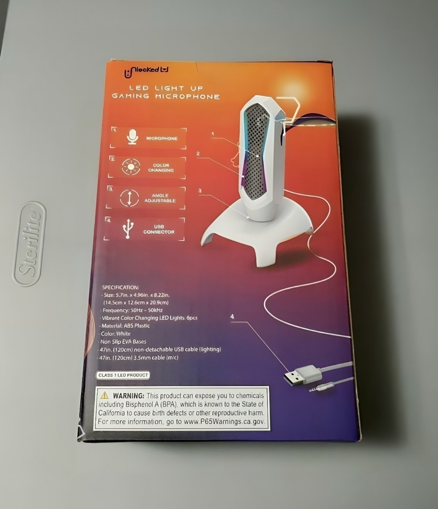 LED Light Up Gaming Microphone