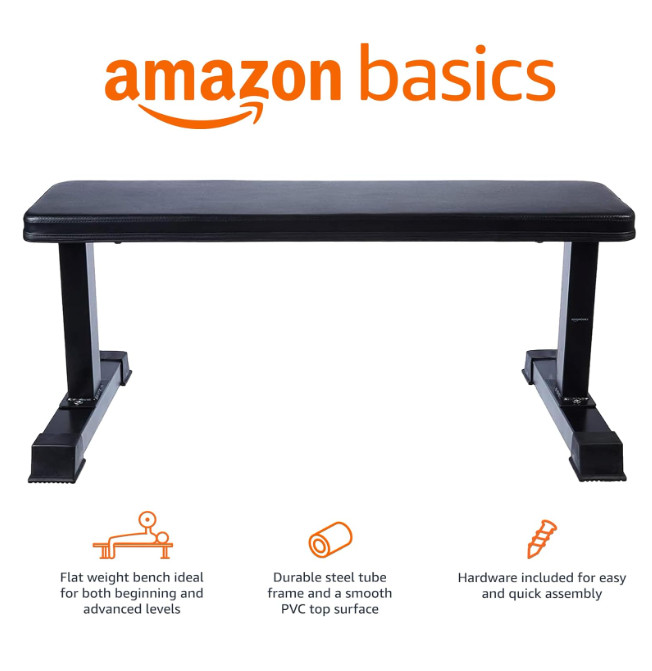 Flat Weight Bench, Black