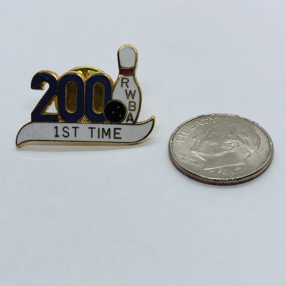 200 RWBA Bowling Lapel Pin Pinback