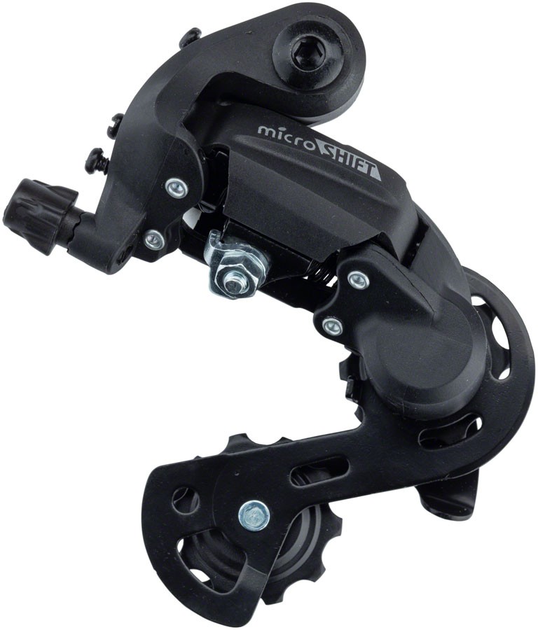microSHIFT M21 Rear Derailleur - 6,7 Speed, Short Cage, Black