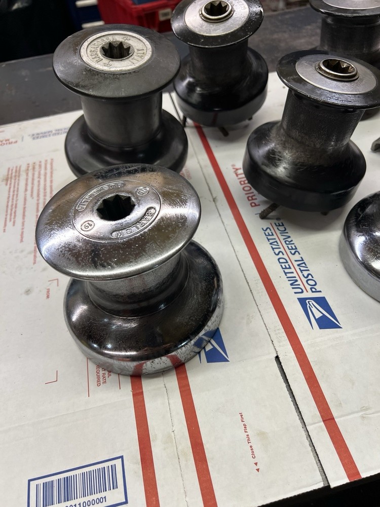 Assorted sail boat winches (7)