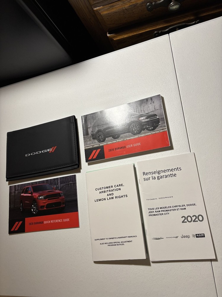 2020 Dodge Durango User's Guide OEM Set