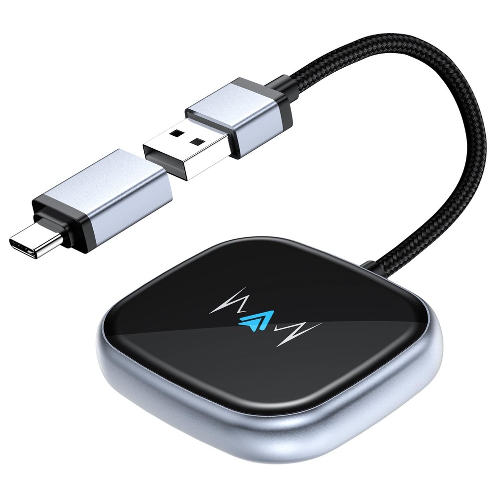 Wireless Android Auto Adapter Wireless carplay Adapter Latest NFC Touchscreen...