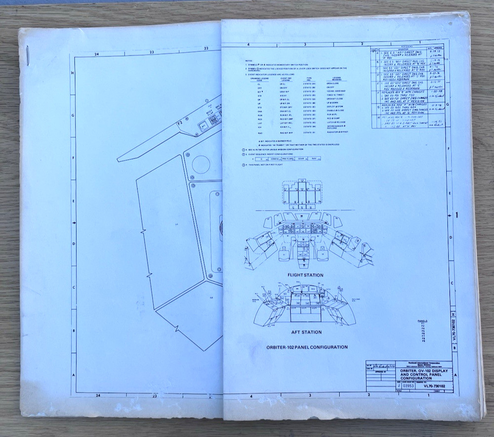 2 NASA Space Shuttle Orbiter Display & Control Panel Spacecraft Space Blueprint