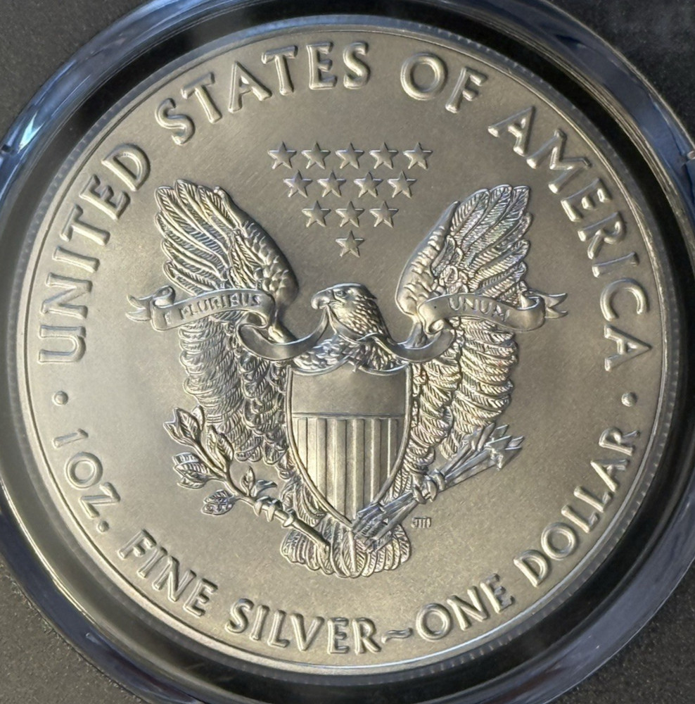 2018 Silver Eagle PCGS MS70 FIRST STRIKE (Flag Label)