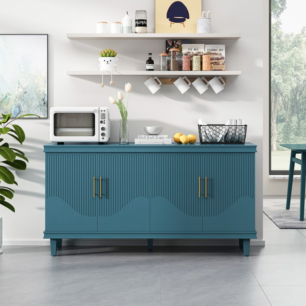 59.84''Large Size 4-Door Cabinet,Sideboard