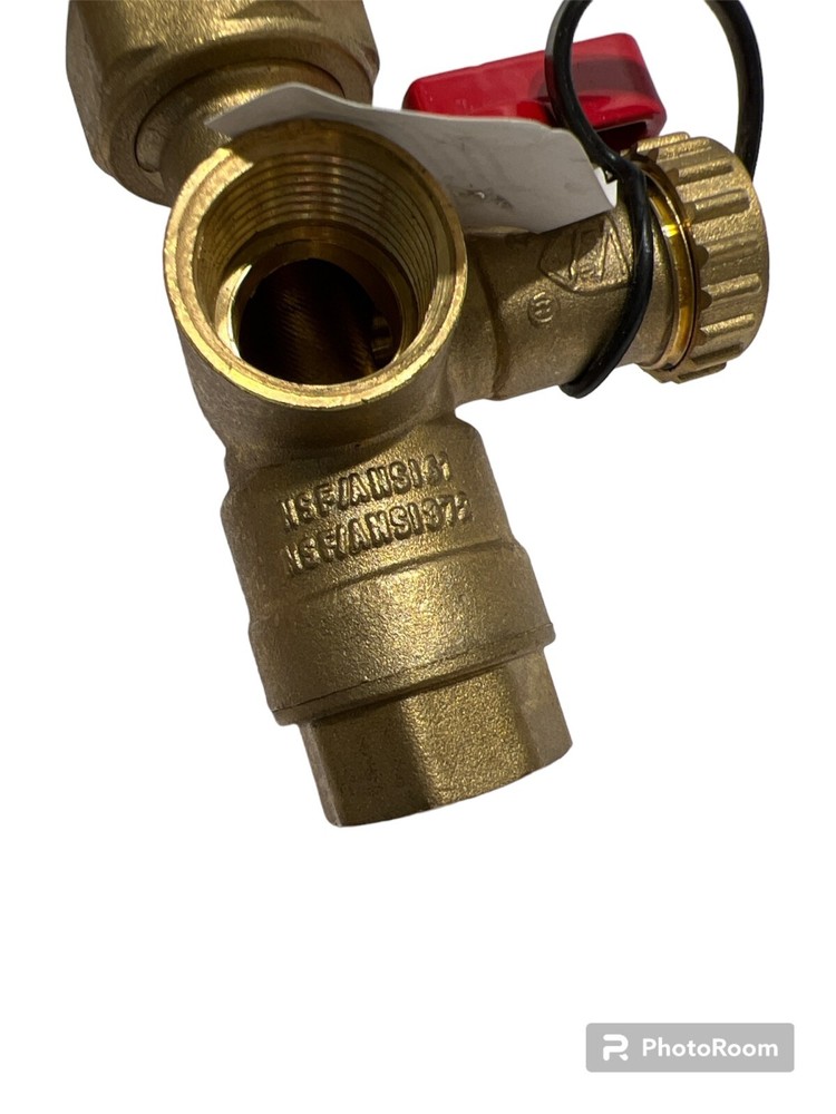 EASYFLEX 3/4" TANKLESS WATER HEATER BRASS VALVE 125 PSI Max 600 WOG