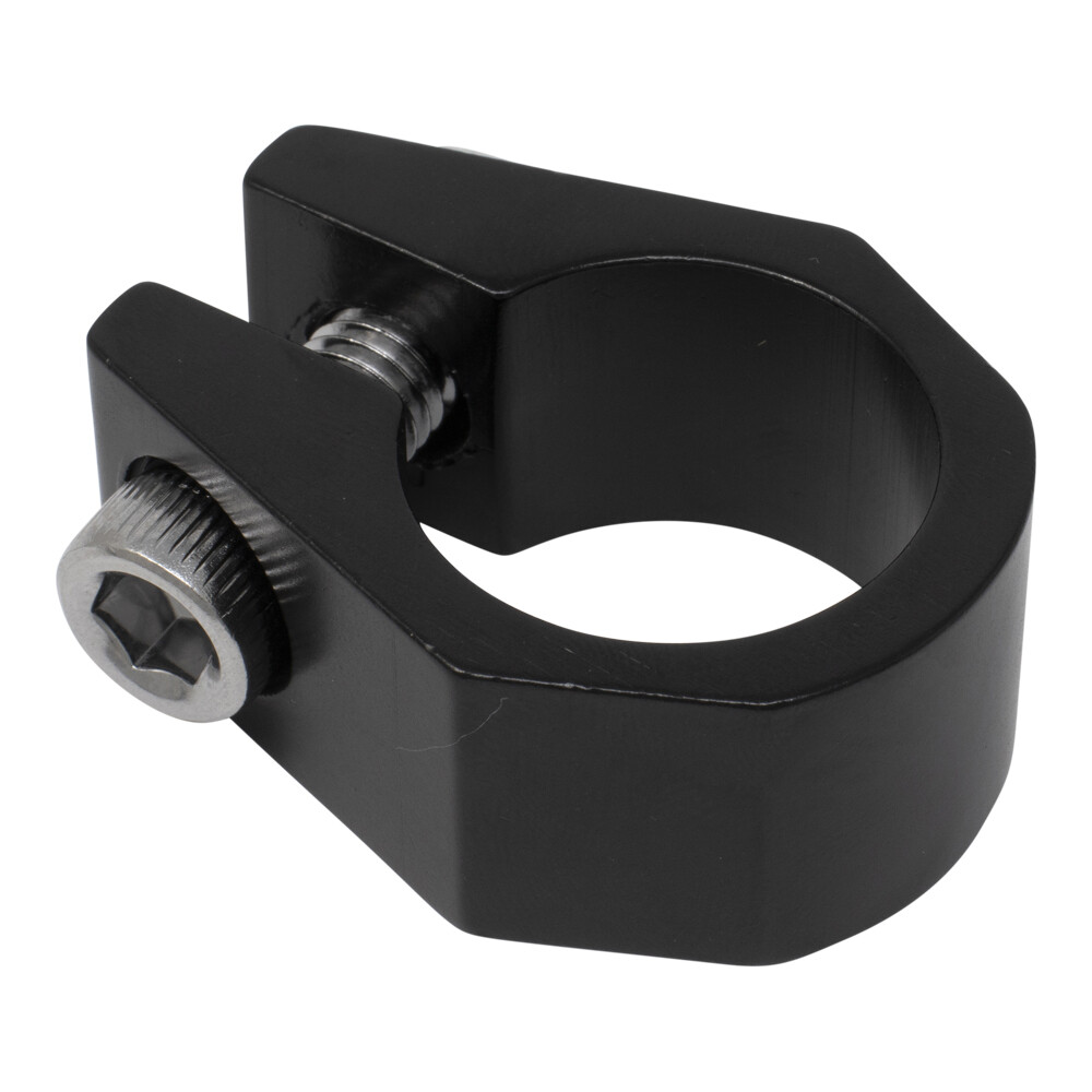 PRO+ ALLOY SEATPOST CLAMP OUTER DIAMETER 25.4MM BLACK