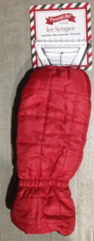 Windshield Ice Scraper Presentville Wembly Plush Inside New! Red