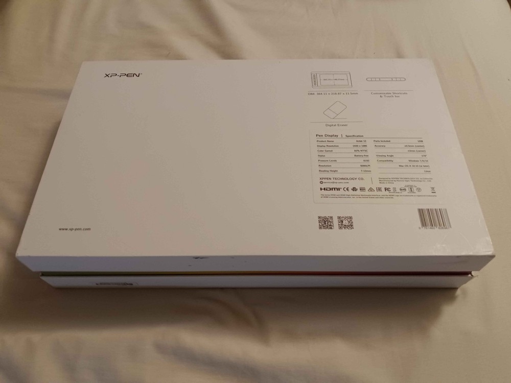 XP-Pen Drawing Graphics Tablet Artist 12 - Great Condition - Windows or Mac
