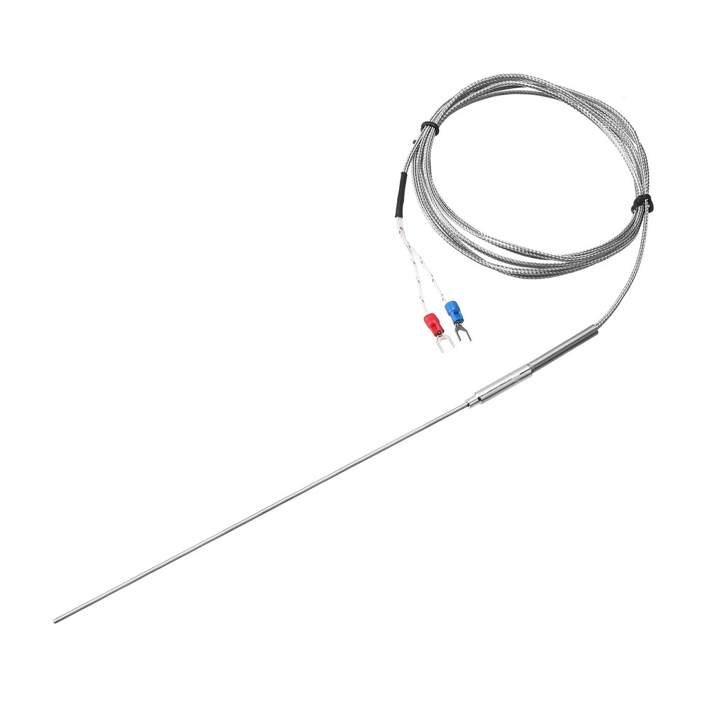 K Type Thermocouple Temperature Sensor Probe 2x200mm 6.6ft Wire