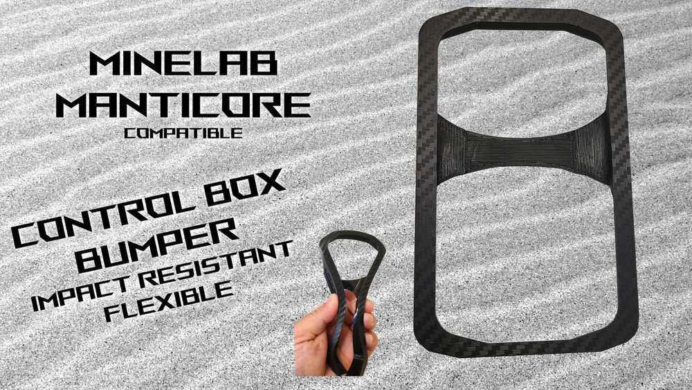 Minelab Manticore Compatible Control Box Bumper Protector  - CF BLACK