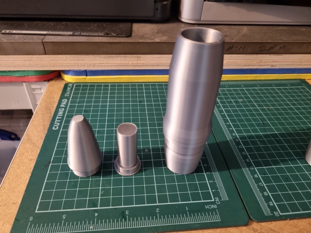 Replica Bofors L60 Projectile shell 3D printed Plastic