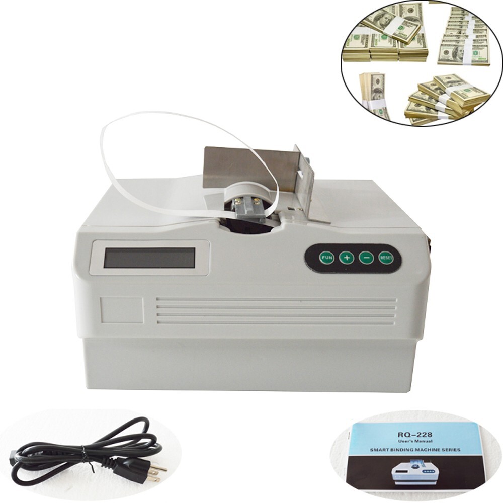 110V Small Fully Automatic Banknote Baling Machine Money Packer Machine