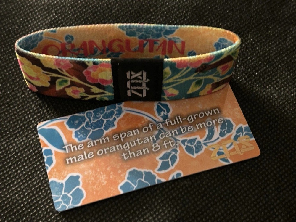 Orangutan Zox Strap Reversible Wristband NEW Medium