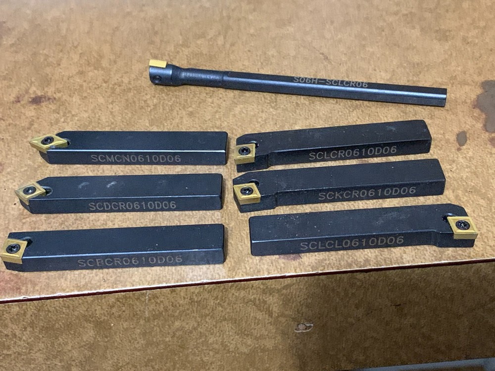 7 Carbide Bits New Condition Including Lined Case- Like New