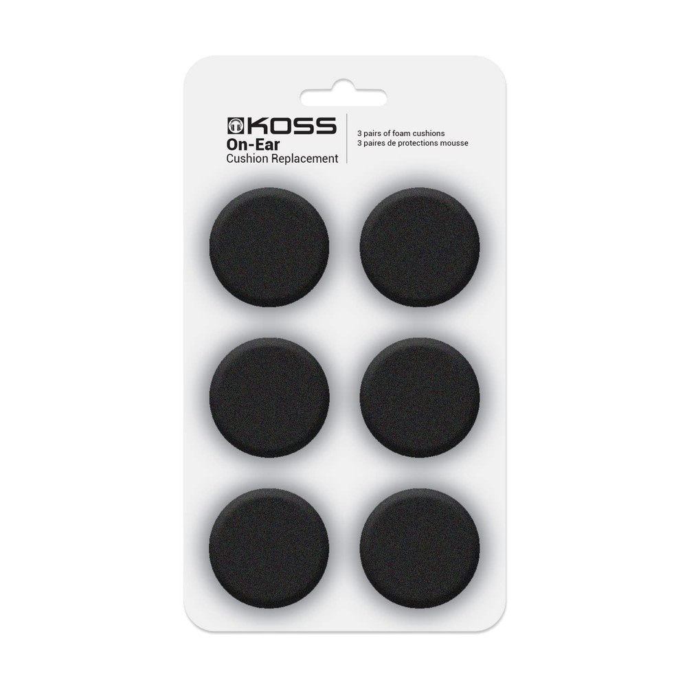 Koss Portable Replacement Cushions,Black Black