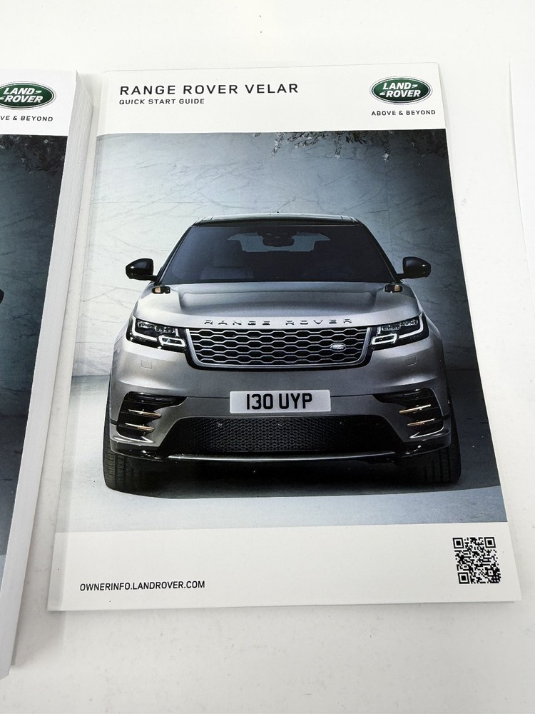 2017 Range Rover Velar Owners Manual OEM Complete Set