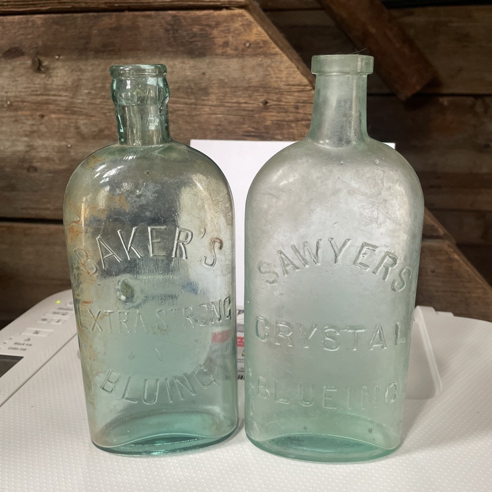 Baker's Extra Strong Bluing & Sawyer’s Bluing Bottles