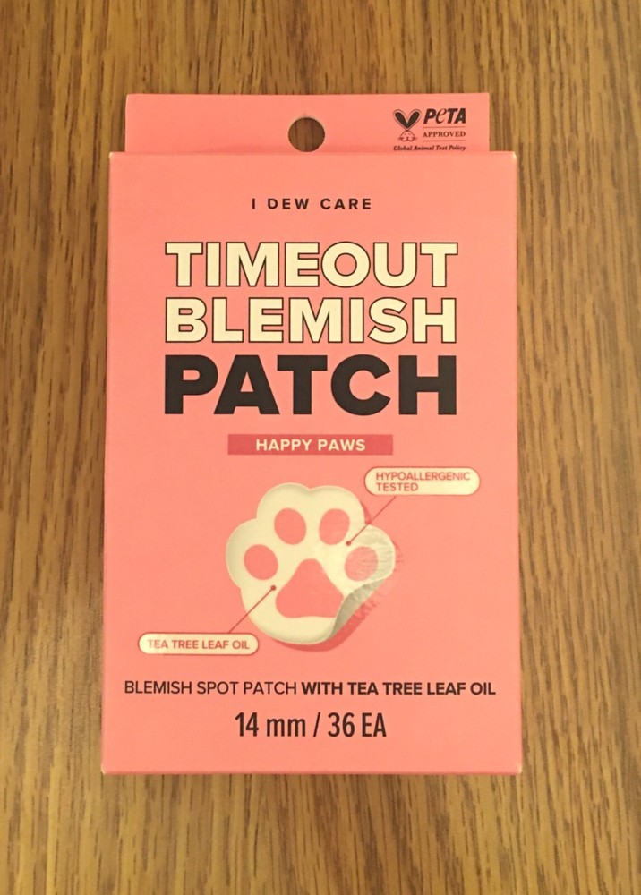 I Dew Care Timeout Blemish Patch - Happy Paws - 36 Patches (New in Box Note)