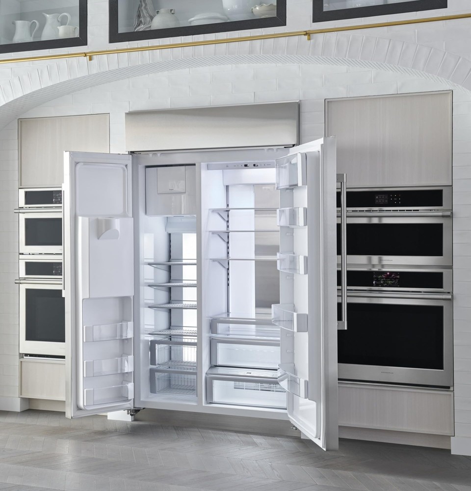 Monogram ZISS480DNSS 28.6 Cu. Ft.Built-In Side by Side Refrigerator*READ*