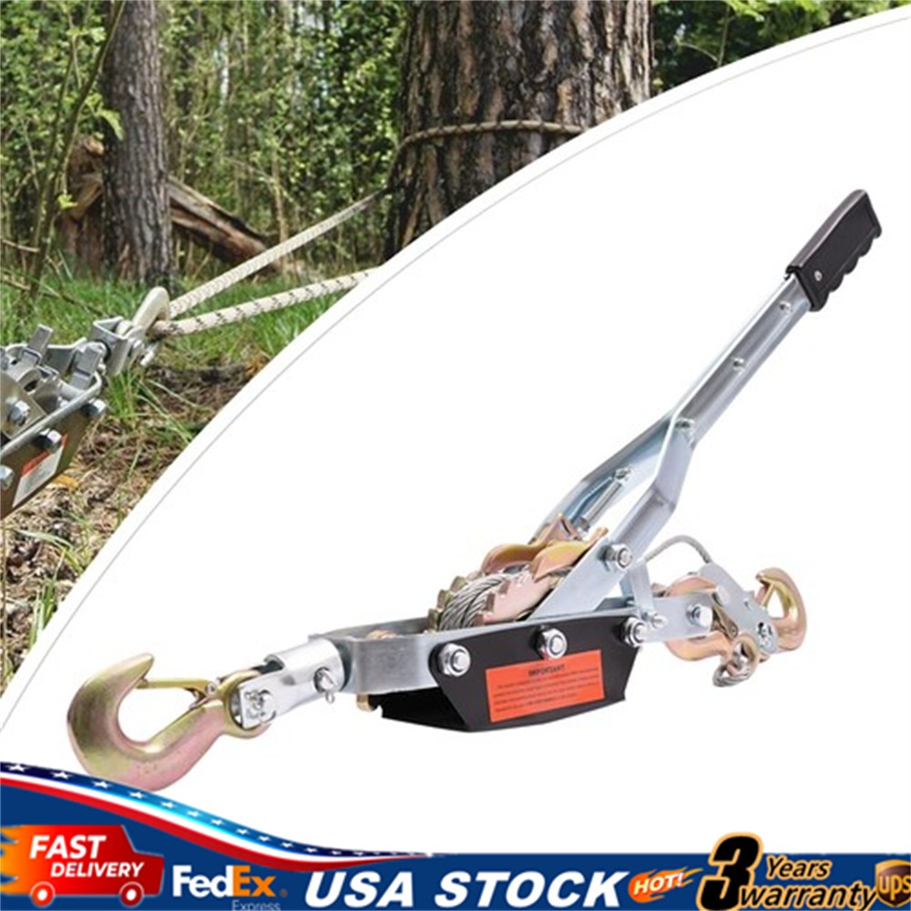 5T/11023lbs Galvanized Winch Puller Power Puller Manual Heavy Duty Power Tractor