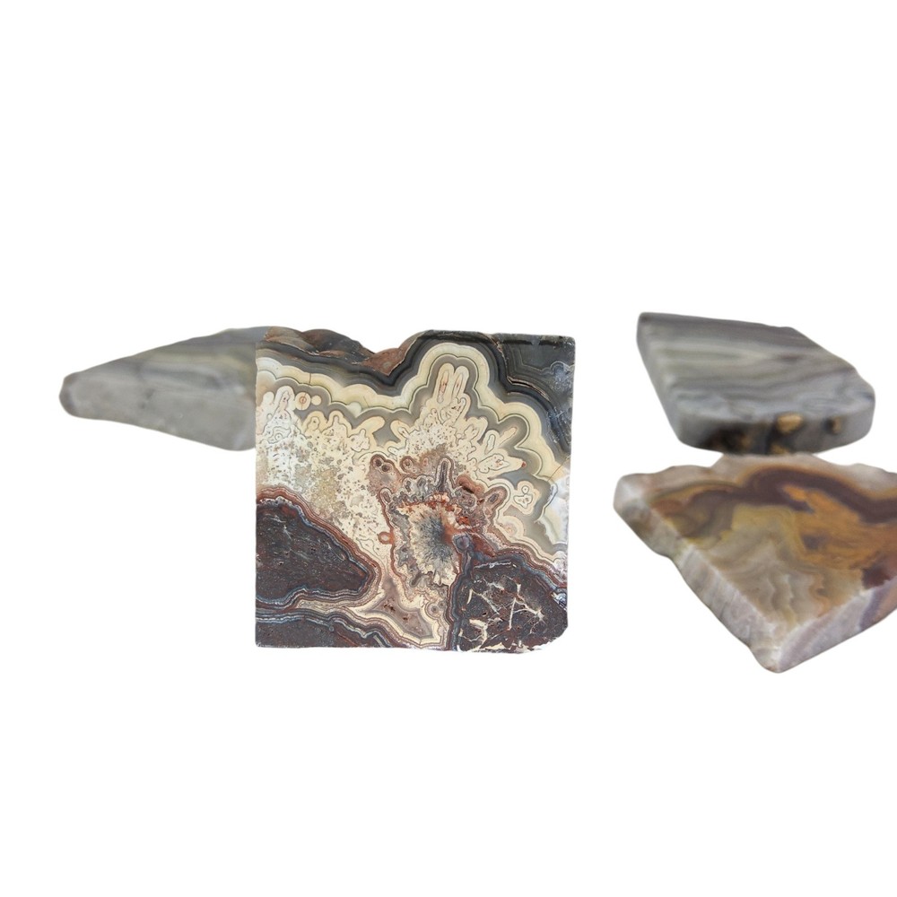 Agate, preforms, mini slab, lot, cabbing rough, lapidary, #R-6833