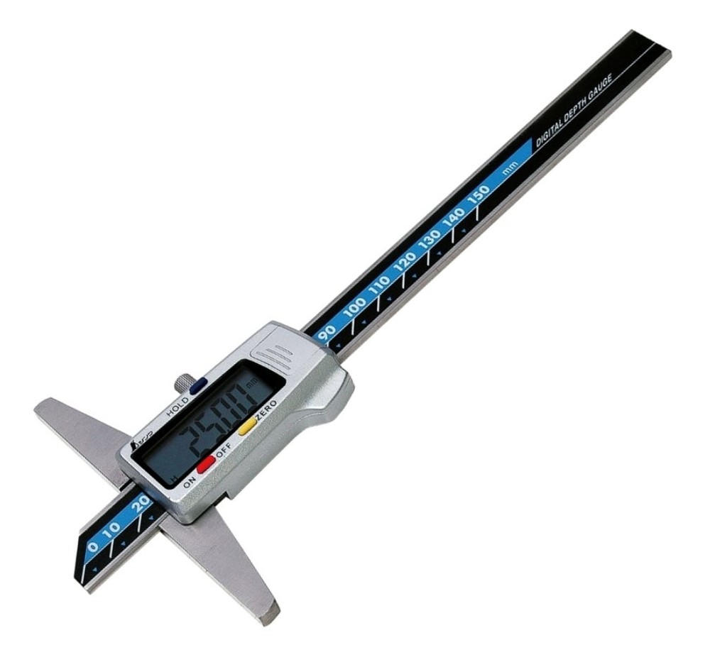 Digital depth gauge hold function 150mm 19306