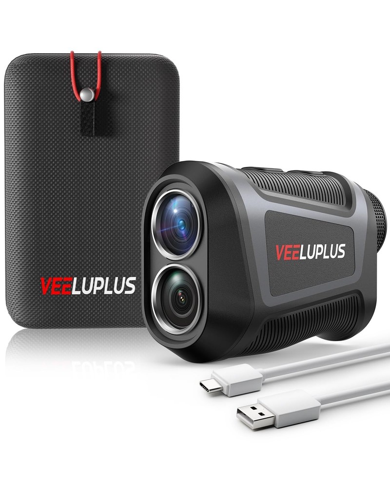 Golf Rangefinder with Slope & Magnetic Mount - High Precision Grey