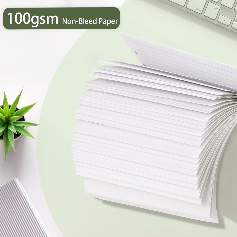 Planner Inserts for A6 Binder - Budget Journals A6, white lined paper