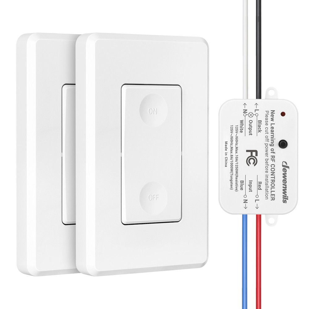 DEWENWILS Wireless Light Wall Switch Remote Control Lighting Fixture Switch