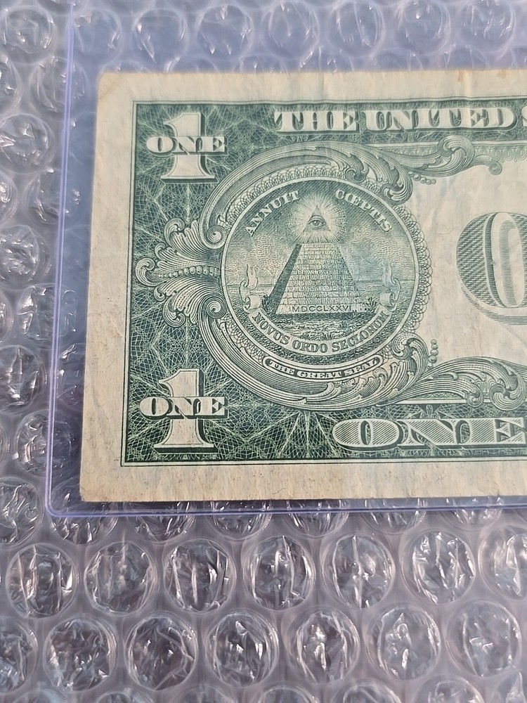 1935G $1 "NO MOTTO" SILVER CERTIFICATE BLUE NOTE