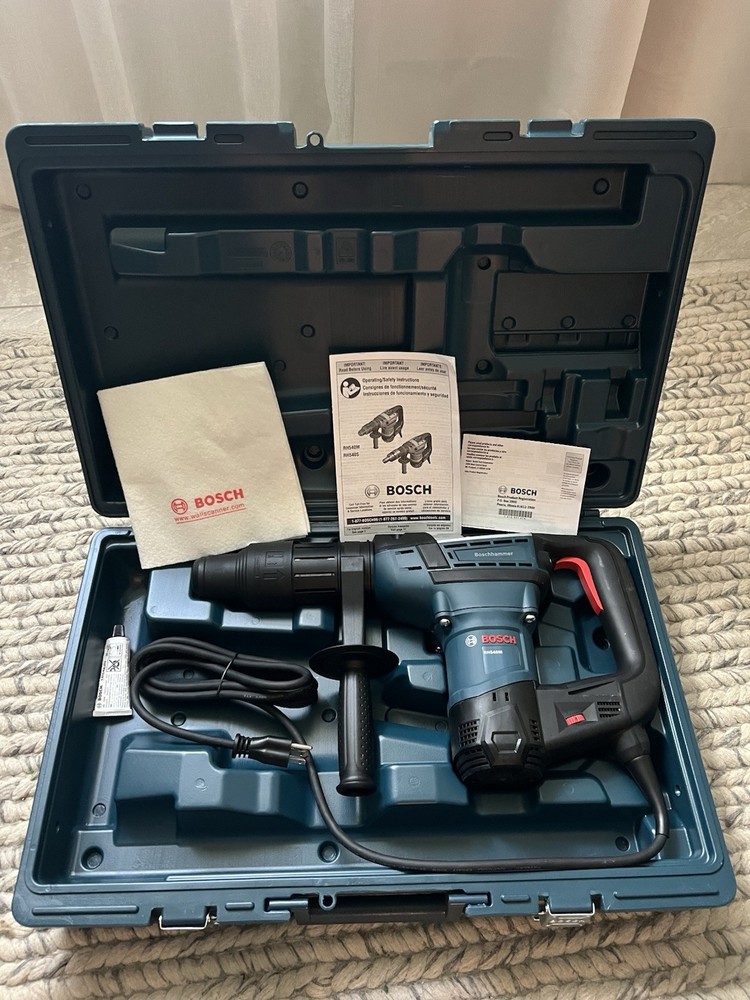 Corded Variable Speed, Concrete Hammer Drill with Carrying Case
