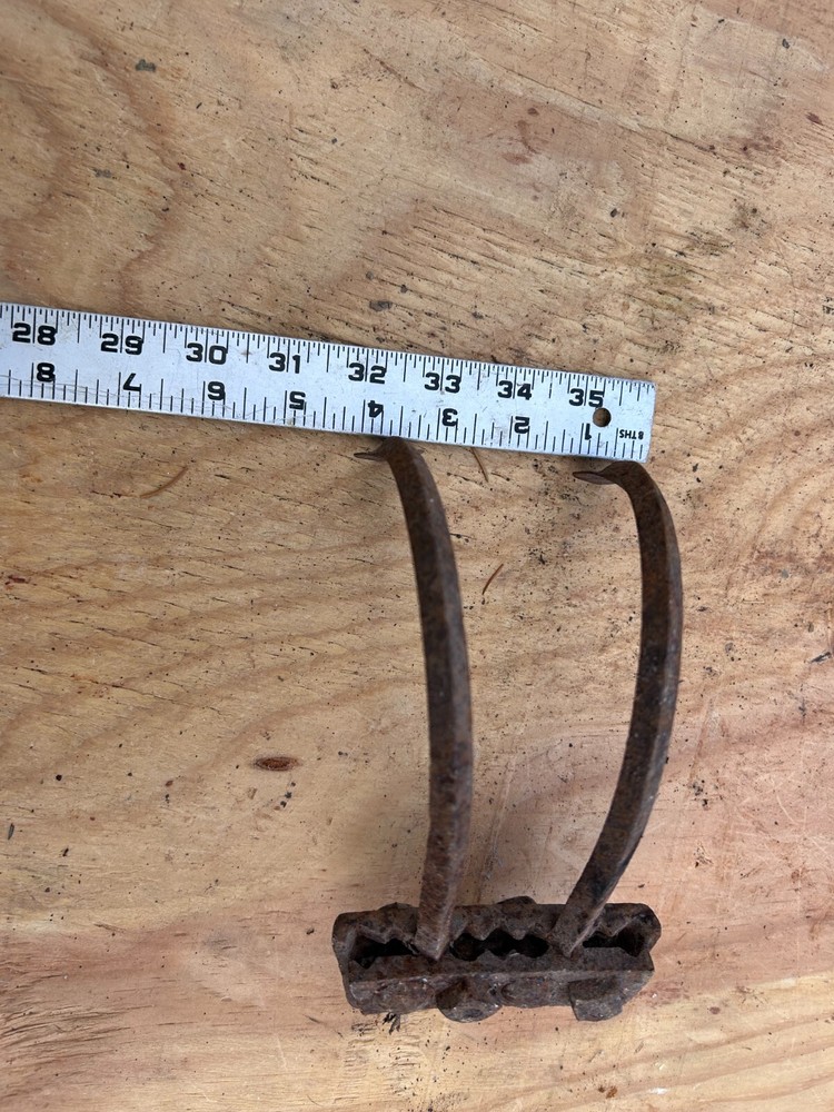 Cultivator Rake Head 2 THINES Rusty Rustic no handle Original Vintage Primitive