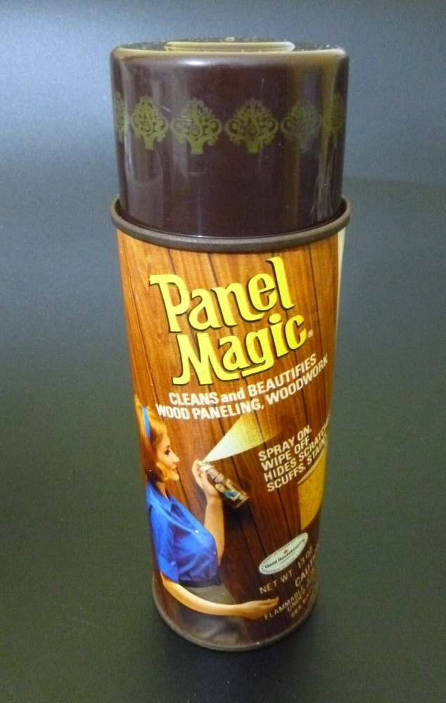 Vintage Spray Can ~ Panel Magic ~ Cleans & Beautifies Wood Paneling & Woodwork