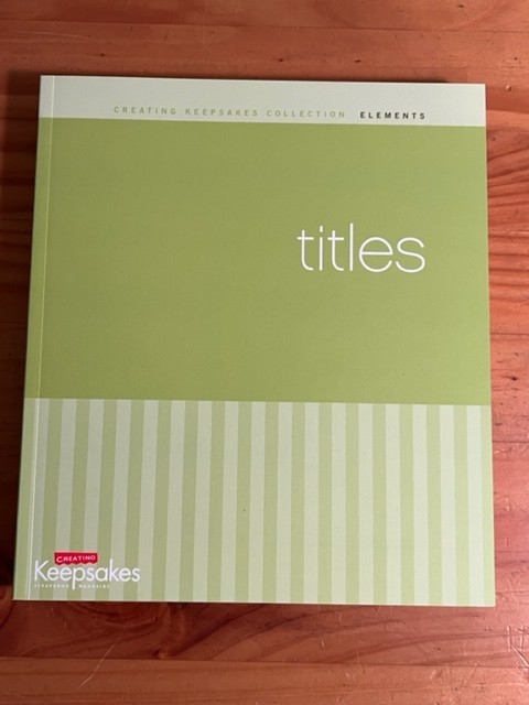 Creating Keepsakes Collection Elements 5 Paperback Book Set w/Box