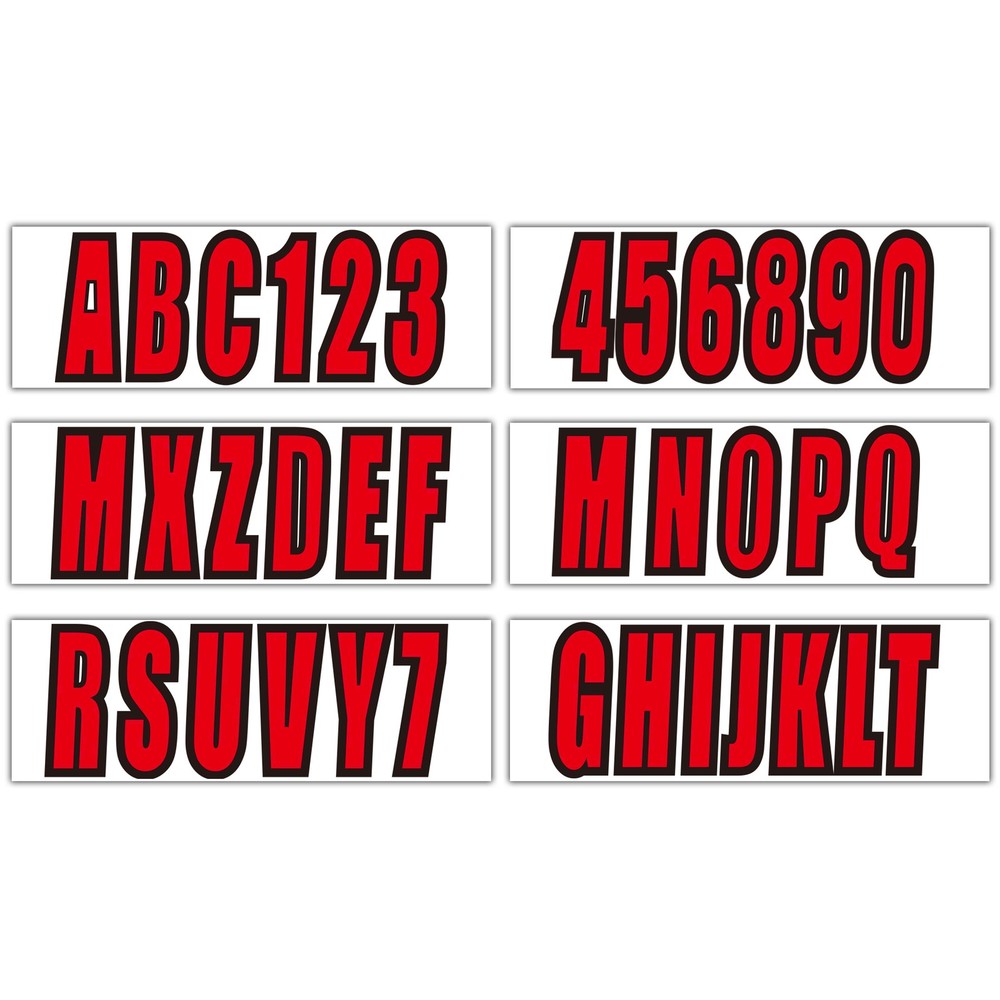 Boat Registration number Alpha-Numeric Registration Identification Sticker Decal