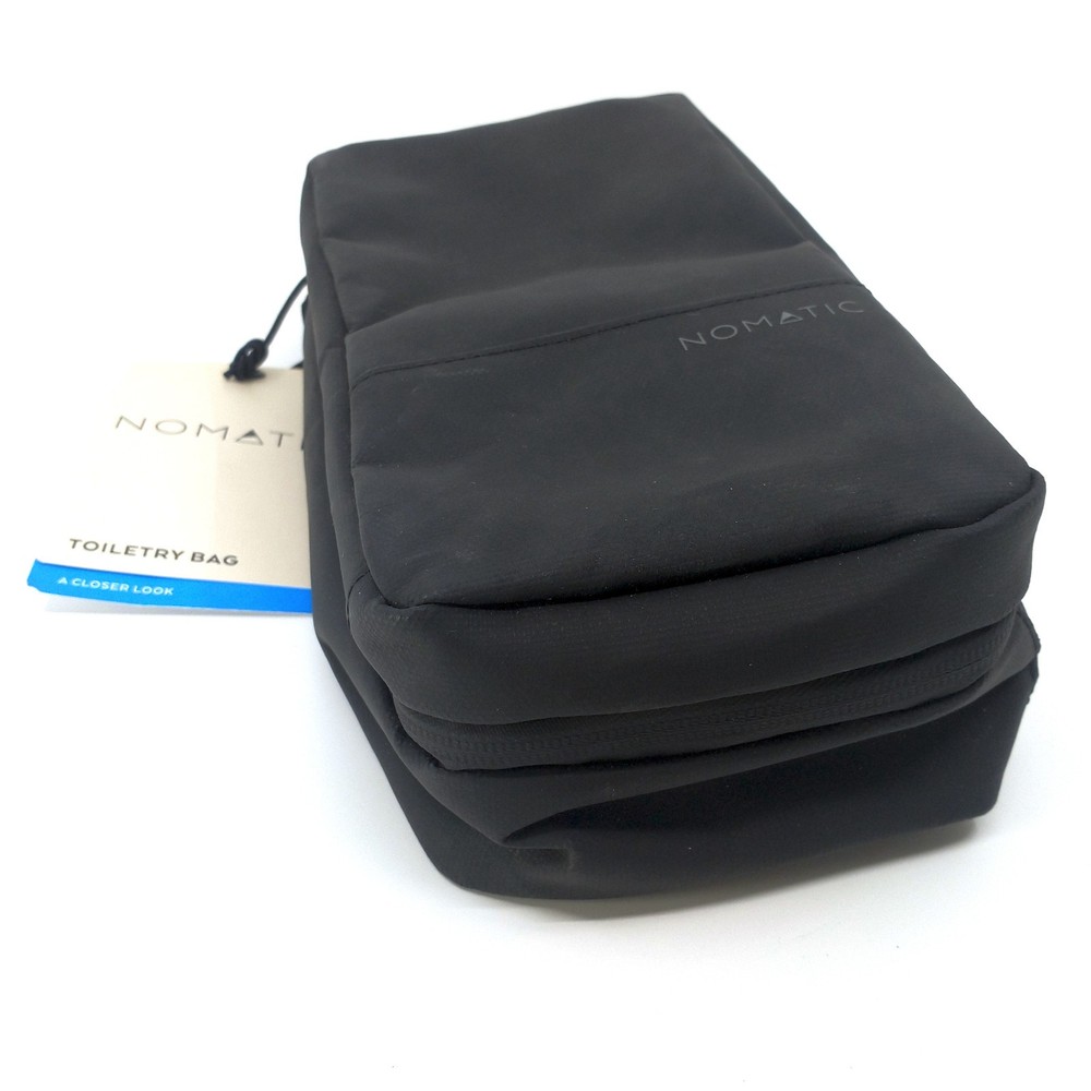 Nomatic Toiletry Bag - Black - Water Resistant, Adjustable Hanging Strap READ