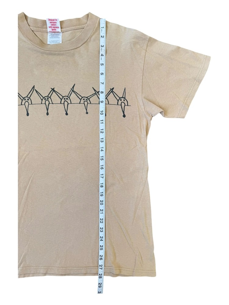Powell 90s Tan Animal T-shirt Size Medium