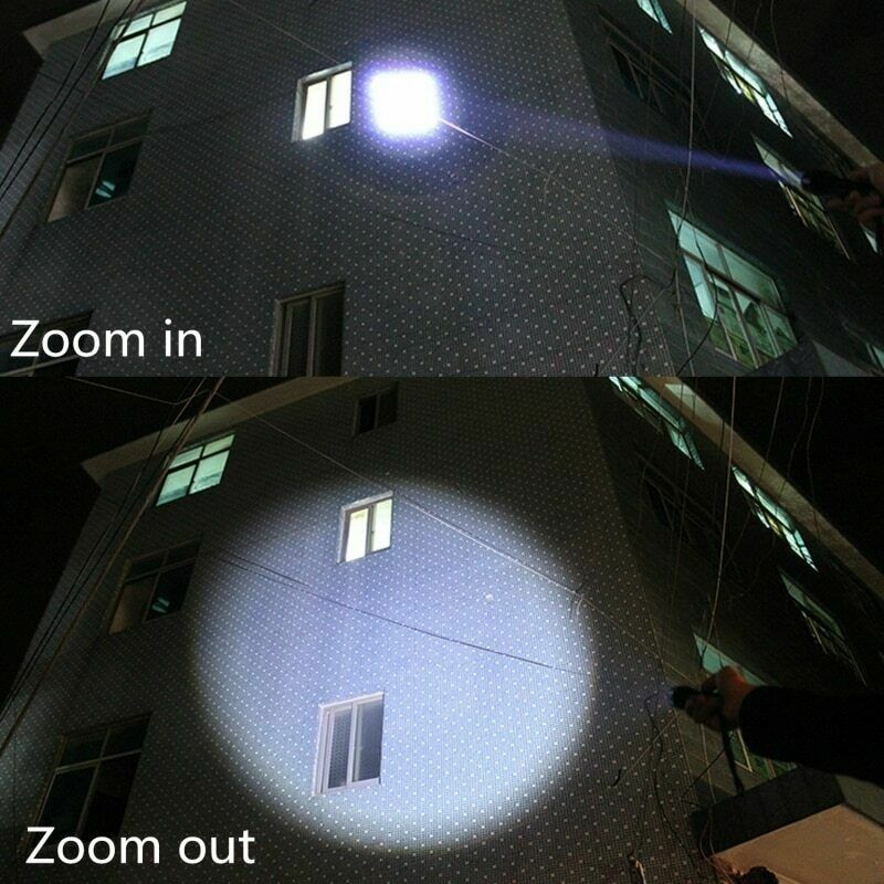 2× 990000LM Rechargeable Small LED Flashlight Mini Light 3-Modes Zoomable Torch