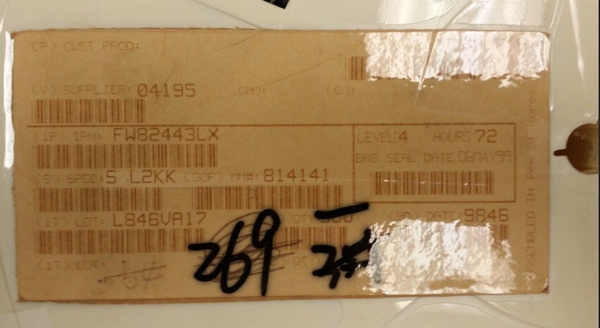 (1 PC) FW82443LX INTEL PCI BUS CONTROLLER, PBGA492